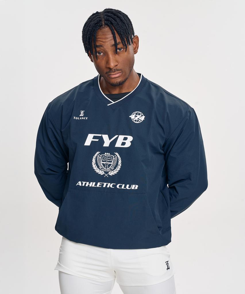 Windbreaker Tolance Classic Sportism для разминки - Темно-синий