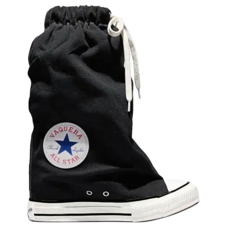 Vaquera x Converse Chuck Taylor All Star XHi Slouch Wedge Черные Женские Кроссовки Белый Egret A17687C