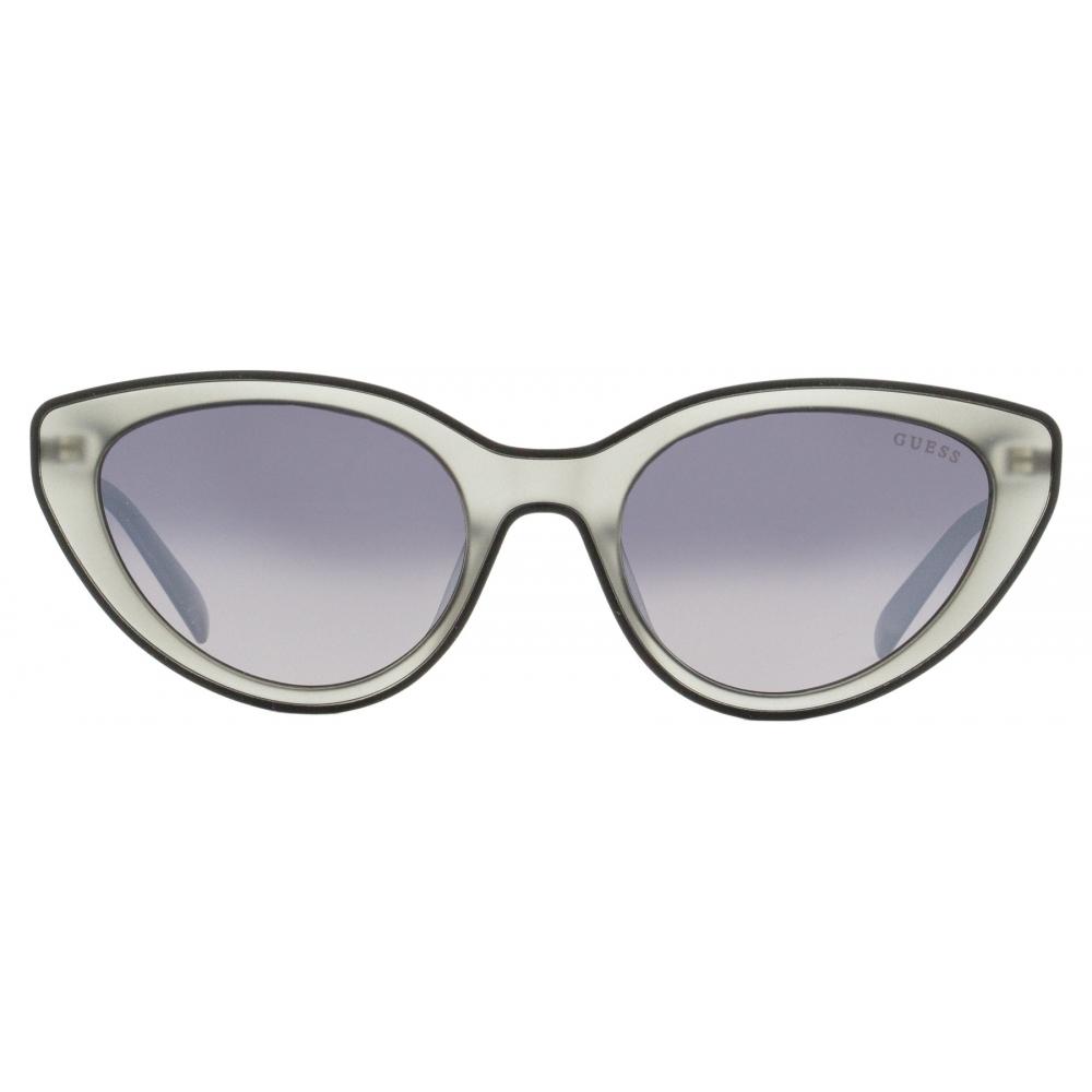 GueSS Women S Cateye SunglaSSeS Gu3061 20c froSted tranSparent Gray 54mm 20c