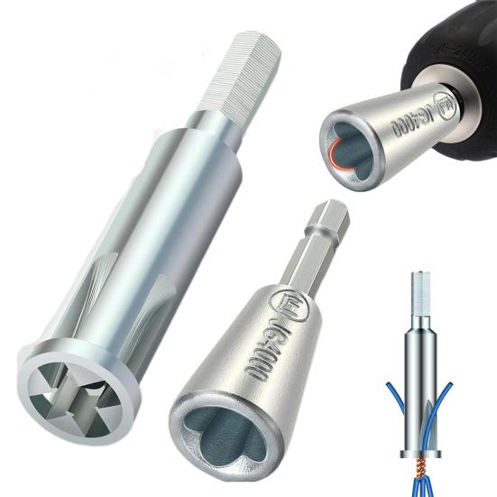 Инструмент для скручивания проводов, инструмент для зачистки кабеля, простой в использовании, портативный, универсальный, профессиональный инструмент для зачистки кабеля для электрика