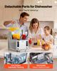 Slushie Machine, 3L/100oz x 2 Tank Slushy Machine for Home, No Ice Needed Frozen Drink Maker, Margarita Maker with Self-Cleaning, for Frozen