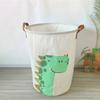 Корзина для детских вещей большой вместимости, органайзер-подставка для подгузников, складное ведро для грязной одежды с мультяшным принтом, корзина для хранения игрушек