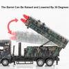 1/32 Missile Rocket Launcher Model Car Toy Metal Body Rubber Doors Opened Military Alloy Vehicle Models Ornaments Gifts for Boys
