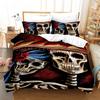 Rose Skull Halloween Bedclothes, King Size Bed Cover Set, 3D Print, Playing Card, Western Europe, High Quality bedding set