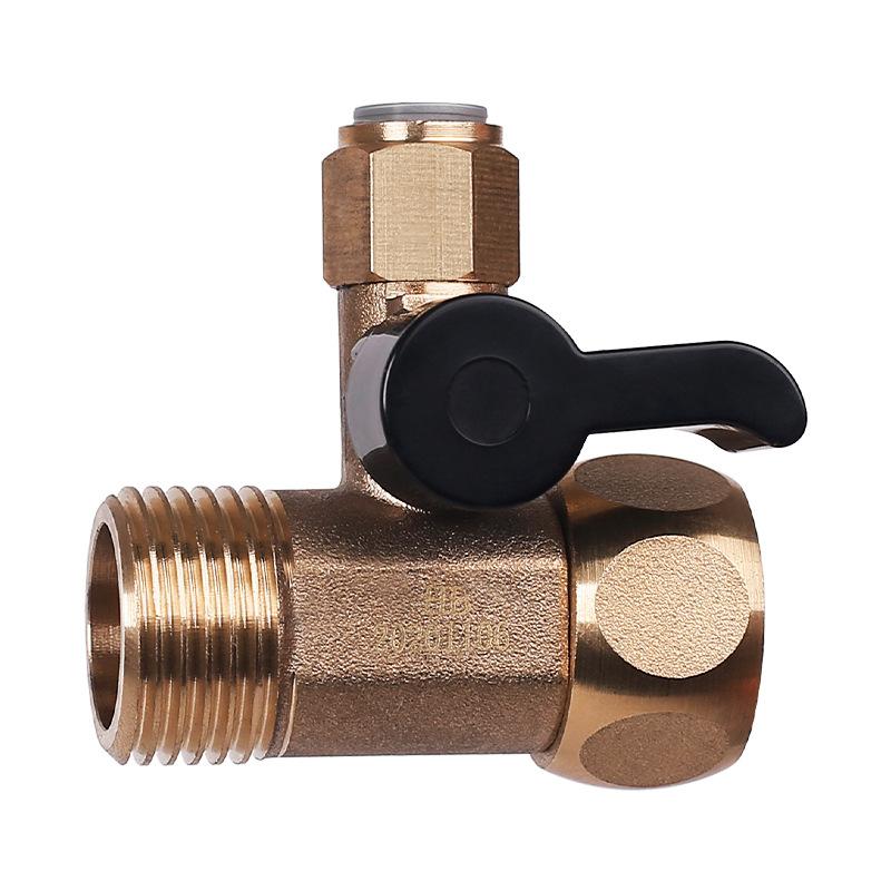 1/4" 3/8" 1/2" BSP Резьбовой Быстроразъемный Угольник с Шаровым Краном Тройник 3 Хода POM / Сплав / Латунь Очиститель Воды Система Обратного Осмоса RO Фильтр