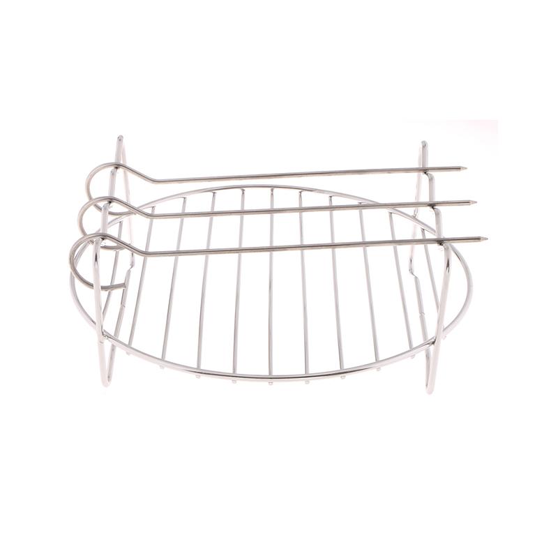 Комплекты стоек для фритюрницы с 3 шампурами, стальной держатель, двухслойный противень для выпечки гриля