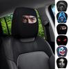 Забавные Мультяшные Чехлы на Подголовник Автомобиля, Универсальная Дышащая Эластичная Подушка-Поддержка Шеи для Сиденья, Жуткий Декор Салона Автомобиля на Хэллоуин
