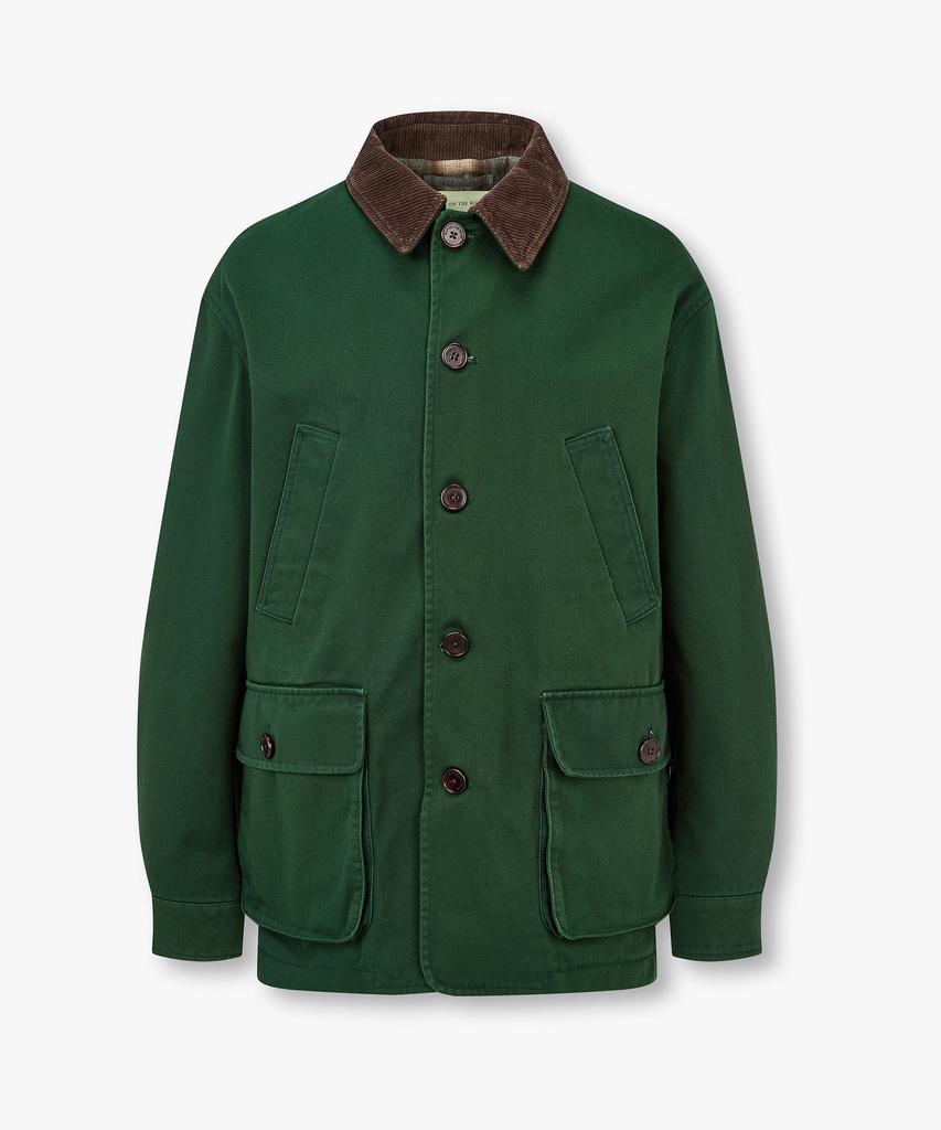 Man On The Boon Washed Heavy Bichino Half Jacket_Green 4715309002