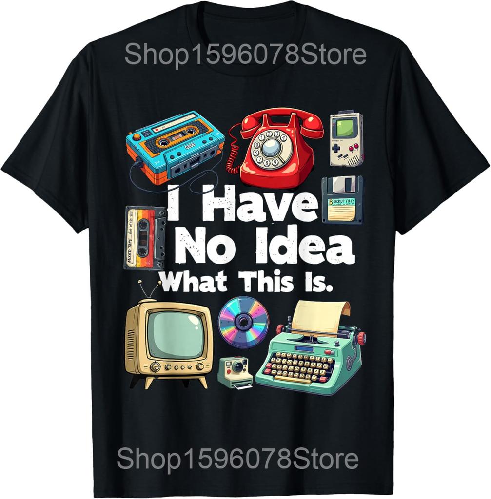 Awesome 80s Girls Just Wanna Have Fun 1980s 80 Party T Shirt Humor Streetwear Tee Shirt Short Sleeve Unisex Loose Clothing