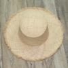 Women's concave-top, loose-brimmed Lafite beach hat, wide-brimmed sun hat, summer vacation sun hat