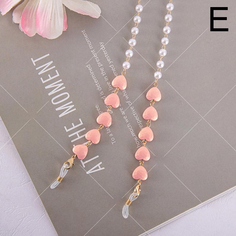 1 шт., смоляные бусины, жемчужные очки, ремешок для очков, ремешок, держатель, маска-цепочка, аксессуар для очков