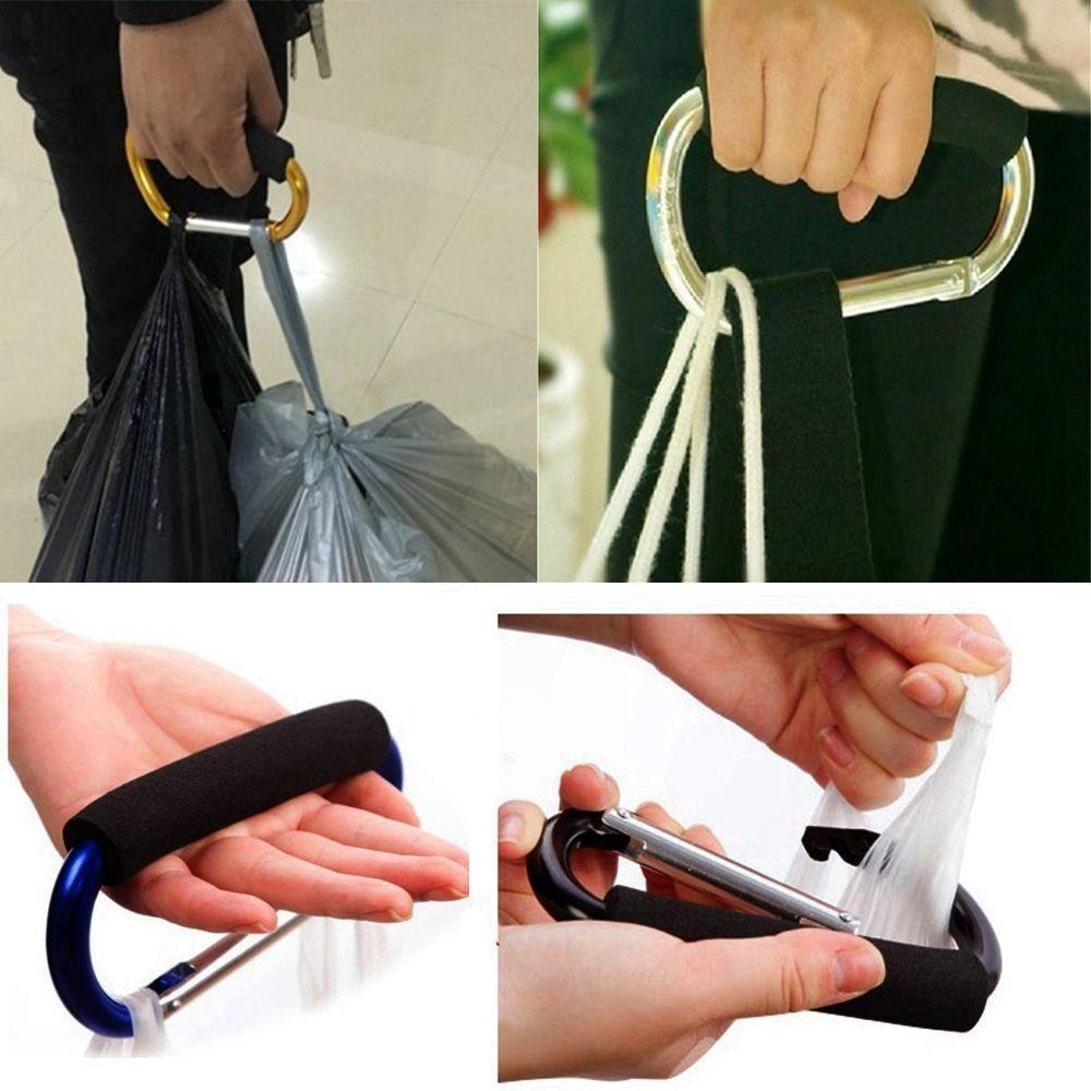 Stroller Organizer 135mm*9mmD Shopping Hooks Pram Bag Hooks Pram Hanger Baby Buggy Clips