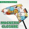 Cartoon Animal Golf Wood Headcover Graffiti Cat Pattern Golf Club Protector  Driver Fairway