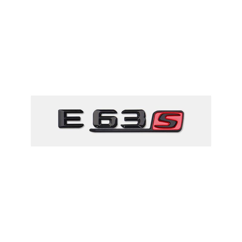 E63S logo badge car stickers for Mercedes Benz E63 refitted Eclass 6.3AMG fender side labelflag new old rear trunk displacement IY0