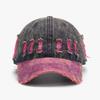 Sunscreen Frayed Denim Baseball Cap Sunshade Distressed Colorful Casquette  Men