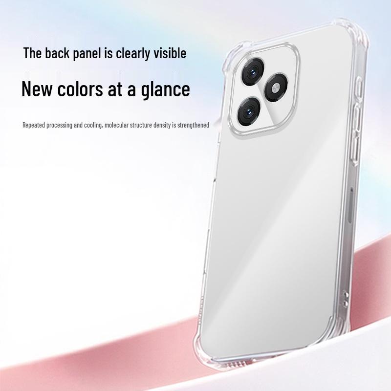 Совместимый прозрачный чехол из ТПУ с подушками безопасности для Huawei Enjoy 80/80pro/80s - Дизайн с защитой четырех углов от падений