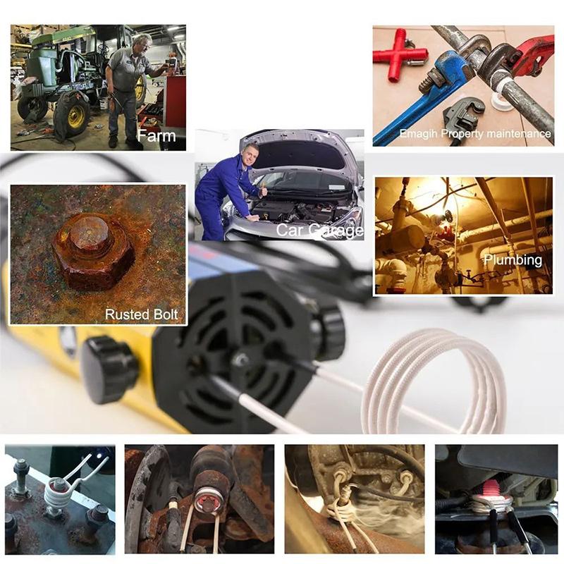 Индукционный нагреватель для болтов 1000 Вт портативный мини