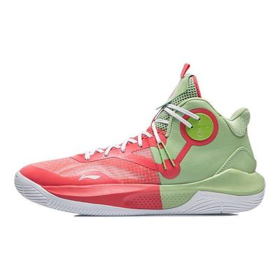 Баскетбольные кроссовки Li Ning Sonic 9 Team Мужские баскетбольные кроссовки Оранжевые Красные Зеленые ABPR017-4