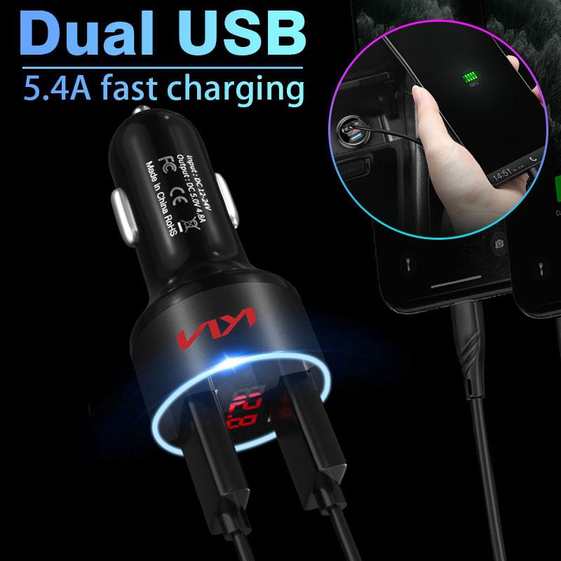 Автомобильное зарядное устройство USB Type-C Адаптер быстрой зарядки Для Kia Rio 3 K2 Ceed Cerato K3 Sportage 4 Picanto K5 Optima Sorento Forte Stinger