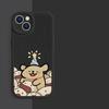 Чехол для телефона для влюбленных, пар, подходит для iPhone 11 12 13 14 15 16 Pro Max XR X XS Mini 8 7 Plus SE 2020, прозрачный чехол, милый мультяшный пес