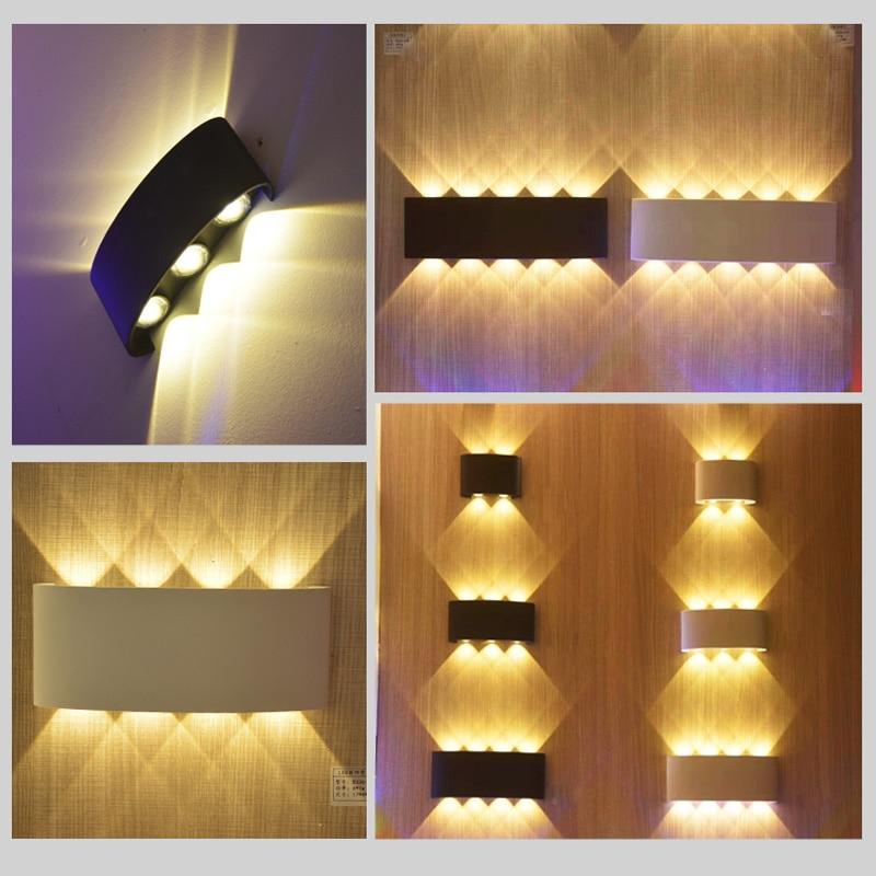4 Вт/6 Вт/8 Вт светодиодный домашний настенный светильник для внутреннего использования, не водонепроницаемый садовый светильник, пластиковый AC86-265, домашний настенный светильник для спальни, гостиной, лестницы