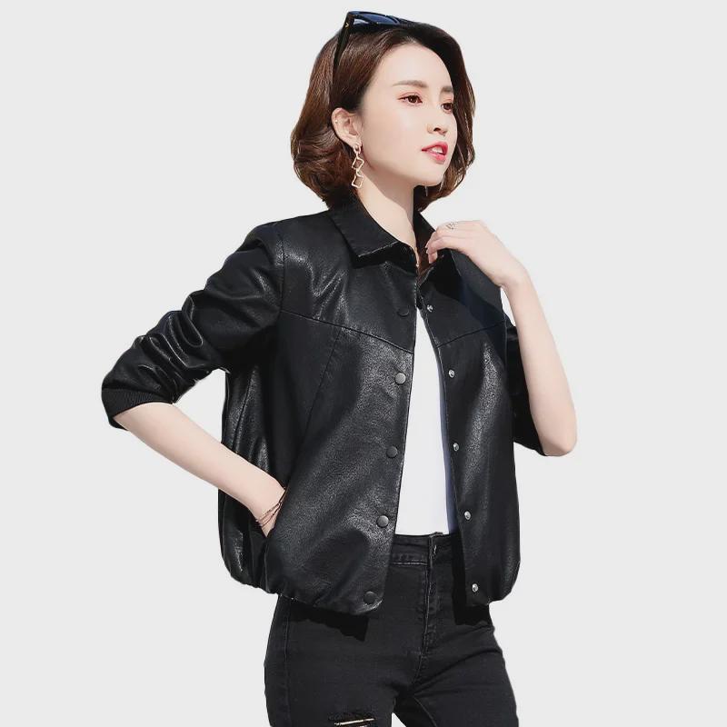 Высококачественная куртка из натуральной овчины для женщин - коллекция весна/осень 2025 г.