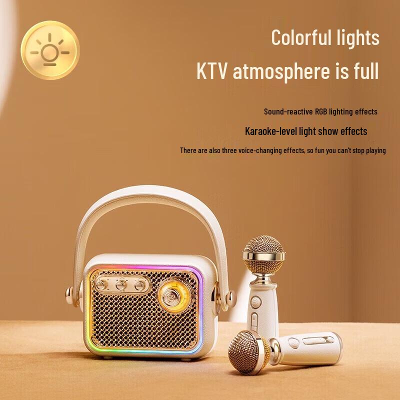 Набор KTV Bluetooth-динамиков с двумя микрофонами Mao Wang Qing Huan