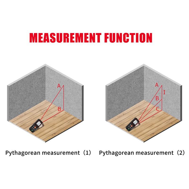 Digital Laser Distance Meter 40M 60M 80M 100M Rangefinder Electronic Measuring Tape Ruler Diastimeter Roulette Tool