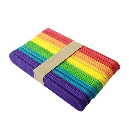 100 шт. палочек для мороженого палочки для мороженого с круглым краем деревянные палочки для лакомств