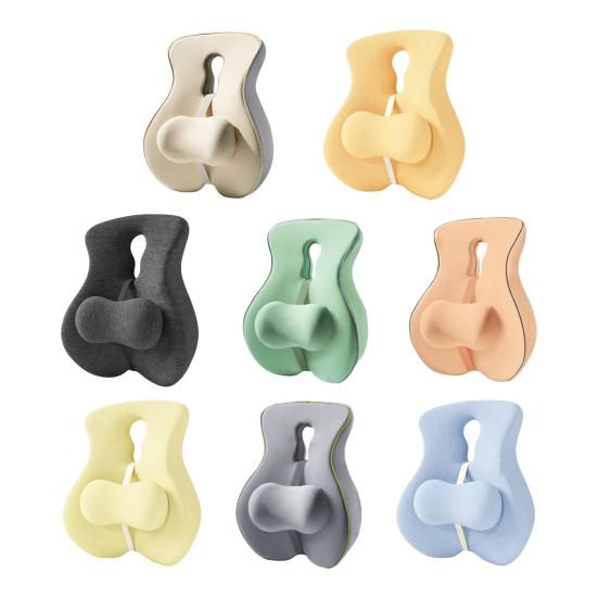 Подушка для поддержки спины Подушка для поясничной поддержки из пены с эффектом памяти Поддержка спины для стула с регулируемым ползунком для офисного стула Стул для компьютерного стола