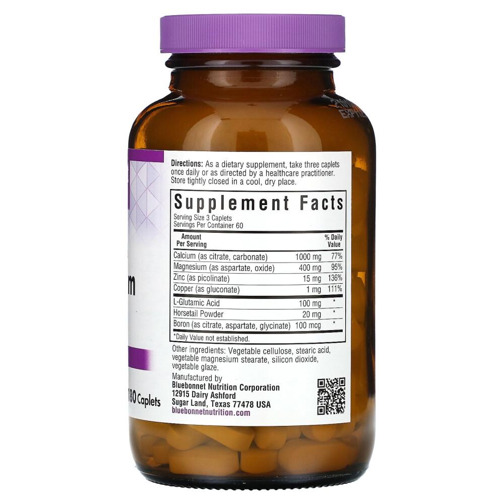 Bluebonnet Nutrition Calcium Magnesium Plus Zinc 180 Tablets