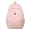 Soft waxy milk yellow backpack female simple versatile ins large capacity high school student junior high school student schoolbag backpack