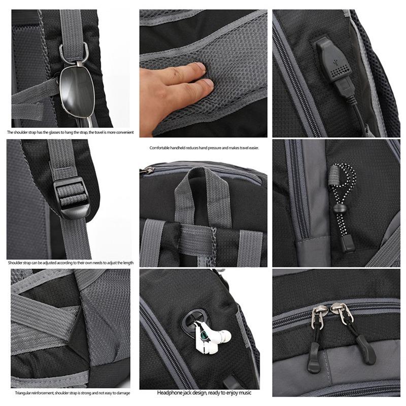 40L Unisex Waterproof Men Backpack Travel Pack Sports Bag Pack Outdoor Hiking Climbing Camping Backpack for Male KTY