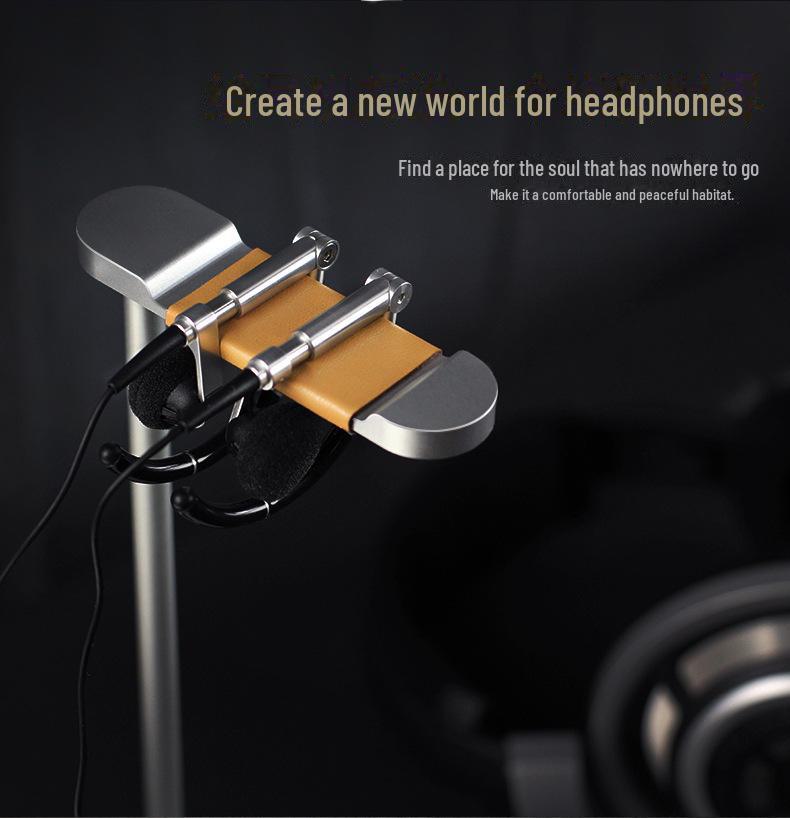 Креативная металлическая подставка для наушников - Настольный держатель для гарнитуры и стойка для хранения игровых наушников