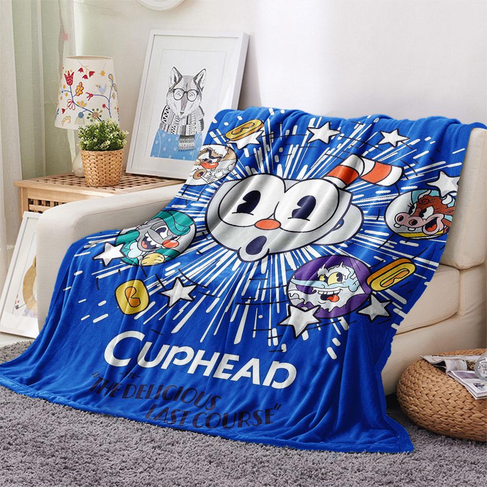 Cuphead poster Blanket, High quality Comfortable for All Seasons, Home Decor, Warmth and Comfort