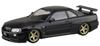 Aoshima Bunka Kyozai Scale The Snap Kit Series Nissan R34 Skyline Custom Wheels Plastic Model Kit 1/32 GT-R (Black Pearl) Pre-Colored No. 11-SP2