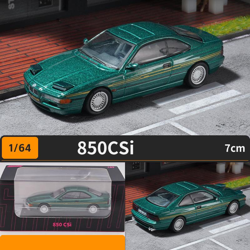 1/64 BMW 850 CSi литой автомобиль игрушечные машинки модель автомобиля миниатюрная масштабная модель автомобиля для детей