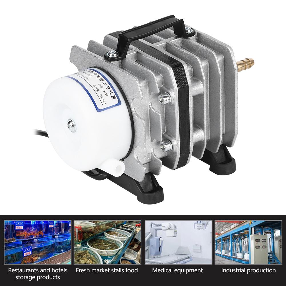 Электромагнитный воздушный насос из алюминиевого сплава для аквариума, увеличения содержания кислорода в пруду, кислородный насос для выращивания растений