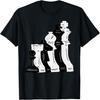 Black And White Chess Pieces Player Master Men Women Kids T-Shirt