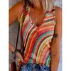 MGHR Women's V-Neck Sleeveless Fashion Casual Blouses & Shirts