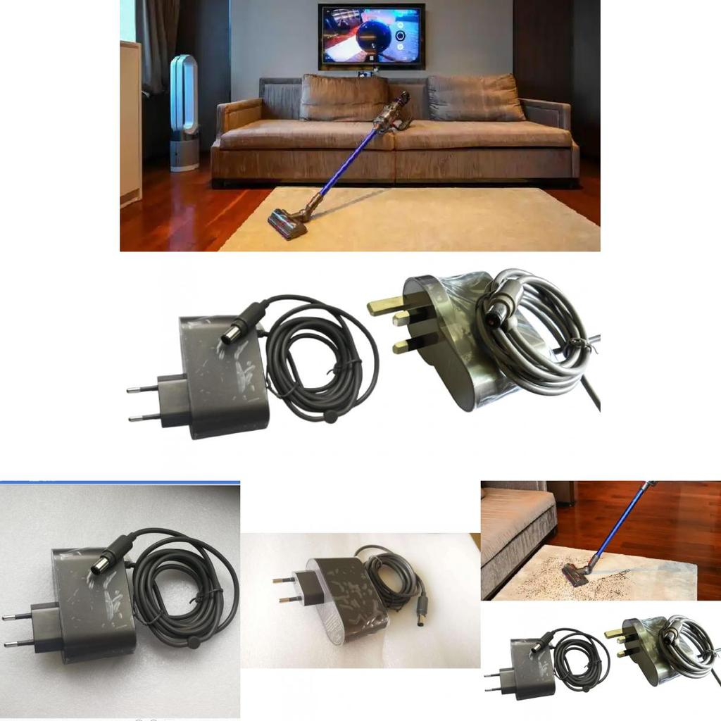 Зарядное устройство для пылесоса Dyson с индикатором для совместимости с напряжением ЕС и Великобритании