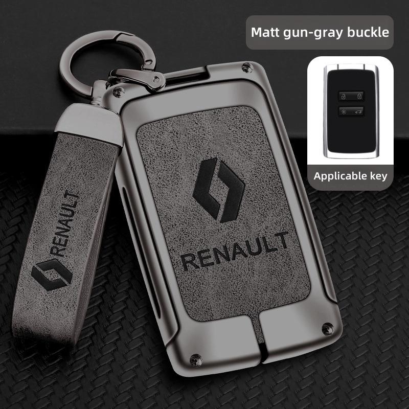For Renault 2026 New Hub Caps Zinc Alloy Car Key Case Cover Shell For Renault Koleos Captur Kadjar Megane Clio Talisman Scenic A