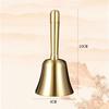 Brass Hand Bell, Dinner Bell, Hand-Wave Bell, Table Bell, Call Bell, Restaurant Bell, Shop Bell, Raffle, Festival Supplies (15cm Tall)