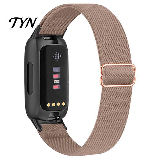 Плетеный нейлоновый ремешок для часов, эластичные ремешки для Fitbit Inspire 3, регулируемый цветной браслет, дышащий спортивный сменный ремешок для женщин и мужчин, безопасный для кожи