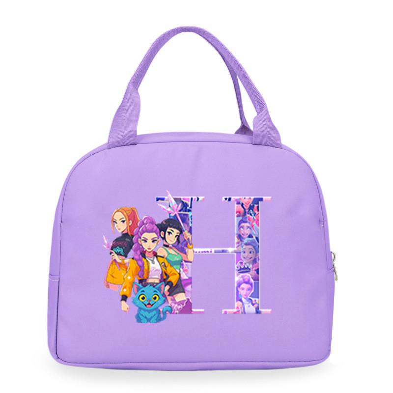Детские Девочки Kpop Руми Зои Мира Дерпи Саджабойс С Принтом Студенческие Водонепроницаемые Сумки для Еды Ланч-бокса Повседневные Сумки