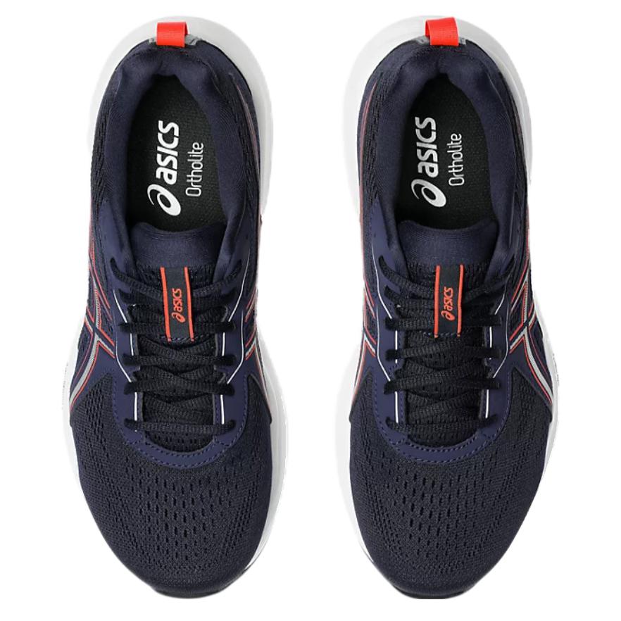 Asics GEL CONTEND 9 Устойчивые к истиранию Поддержка Низкие Марафонские Беговые Кроссовки Унисекс Синий 1011B881-406