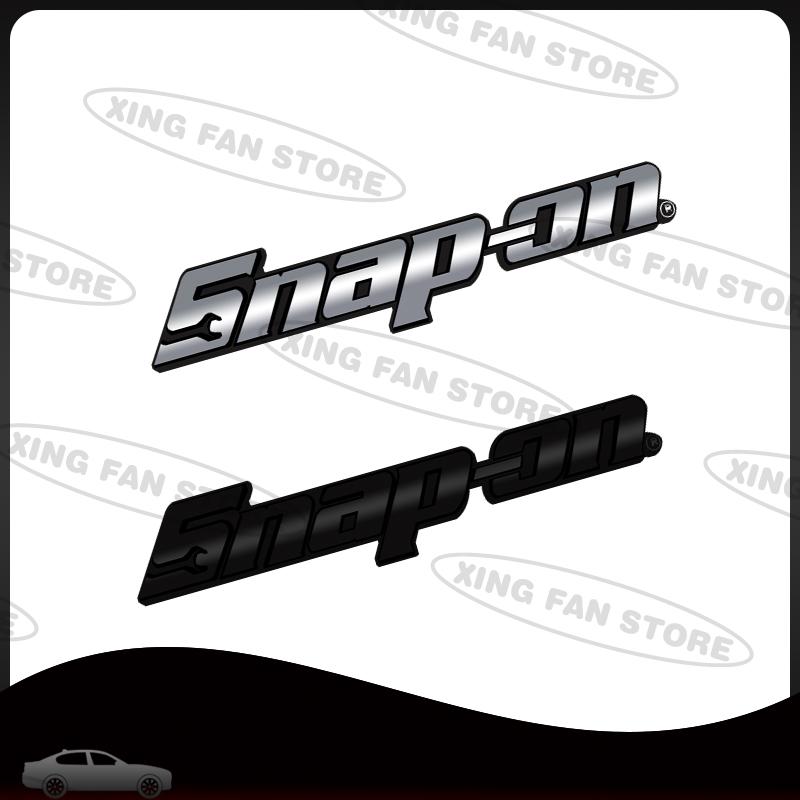 Auto Styling Snap On Tools Box Toolkit Metal Grille Emblem Car Rear Trunk Badge Decal Body Sticker Auto Universal Accessories