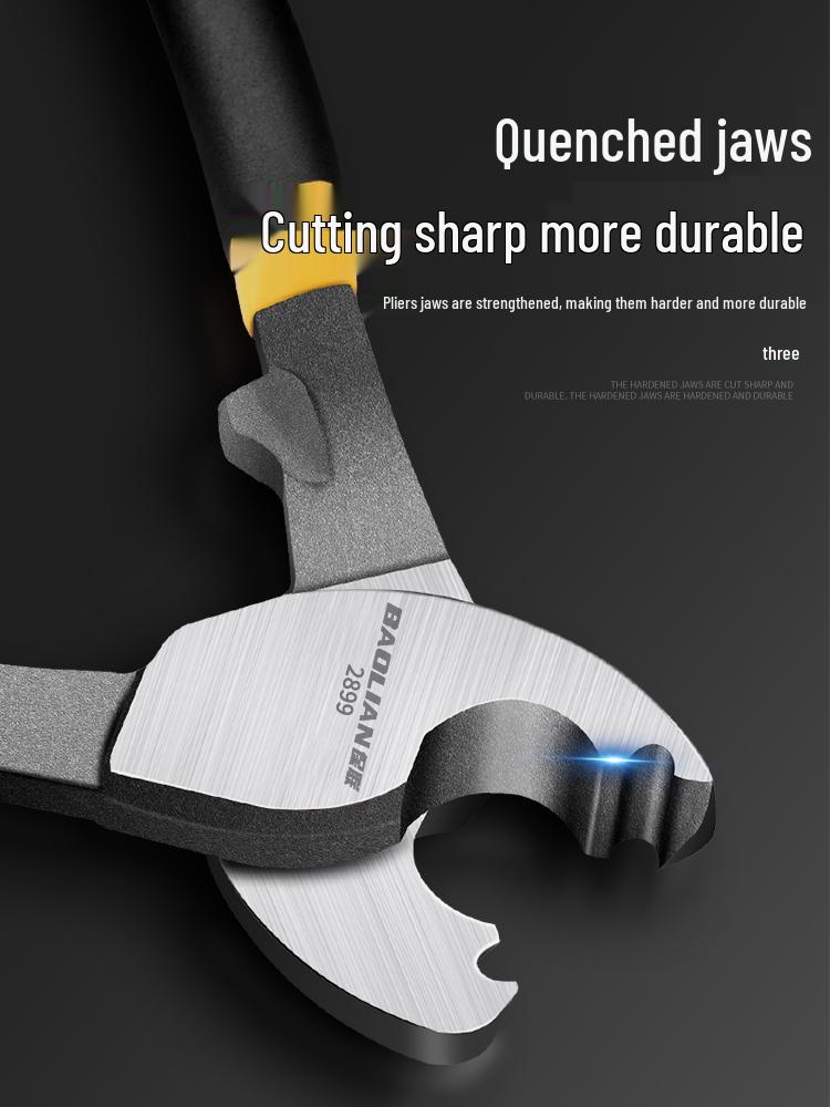 Многофункциональные электрикские клещи Crescent: Кусачки для кабеля, Стриппер для проводов, Ножницы и Скручиватель.