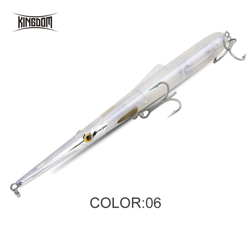 Kingdom Long Casting Pencil Fishing Lure 11g 13g 30g 40g 130mm 205mm Floating & Sinking Stickbait Bass Saltwater Needle Pencil