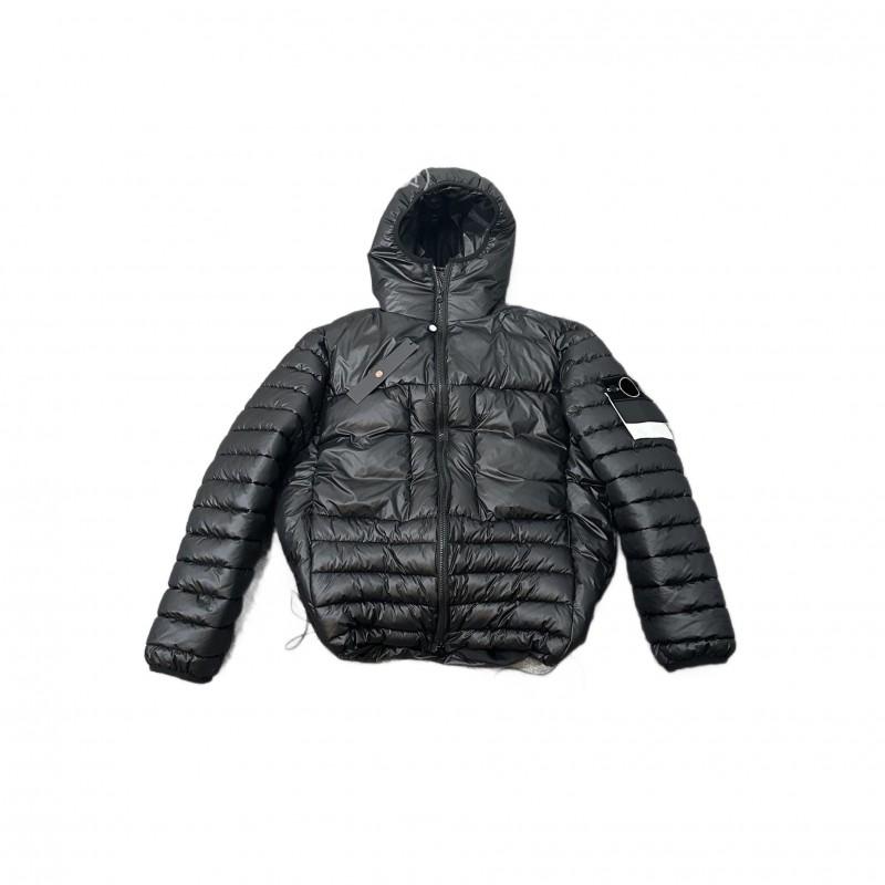 Модный зимний стеганый пуховик STONE Island унисекс с капюшоном